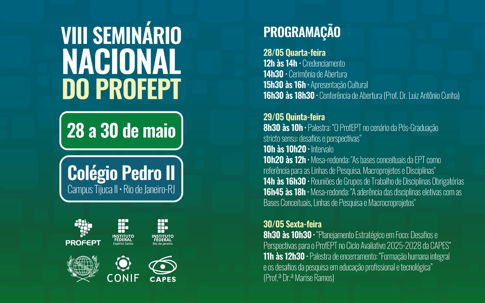 ProfEPT promove VIII Seminário Nacional